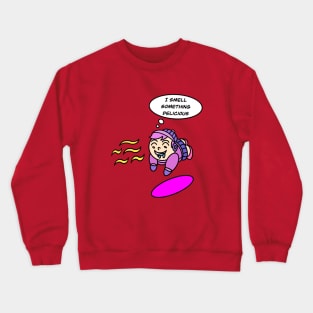 I smell something delicious pink color Crewneck Sweatshirt